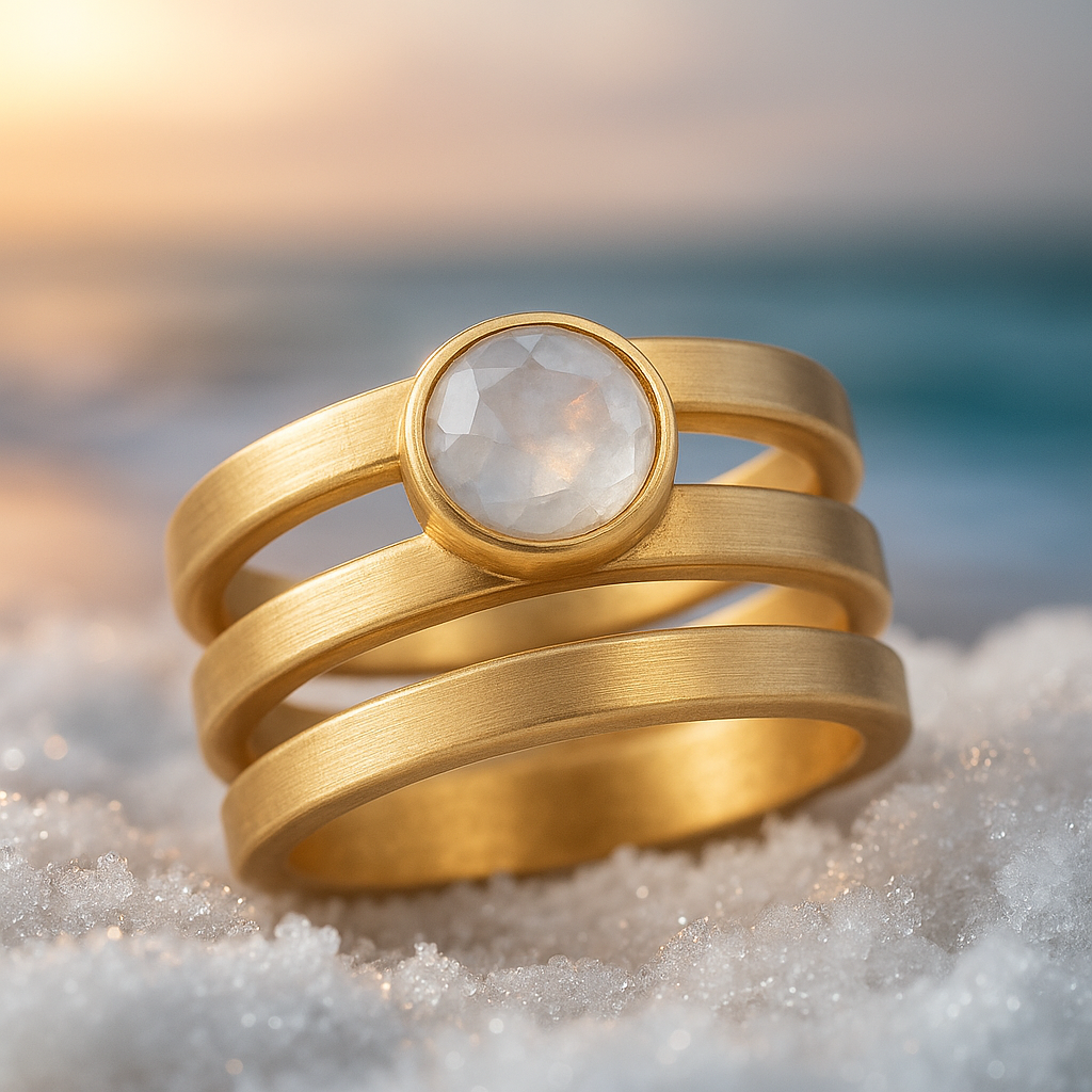 Vintage Moonstone Ring by Lustre