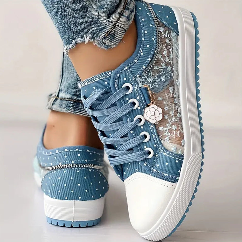 Ewa | Stylowe Sneakersy z Wiązaniem
