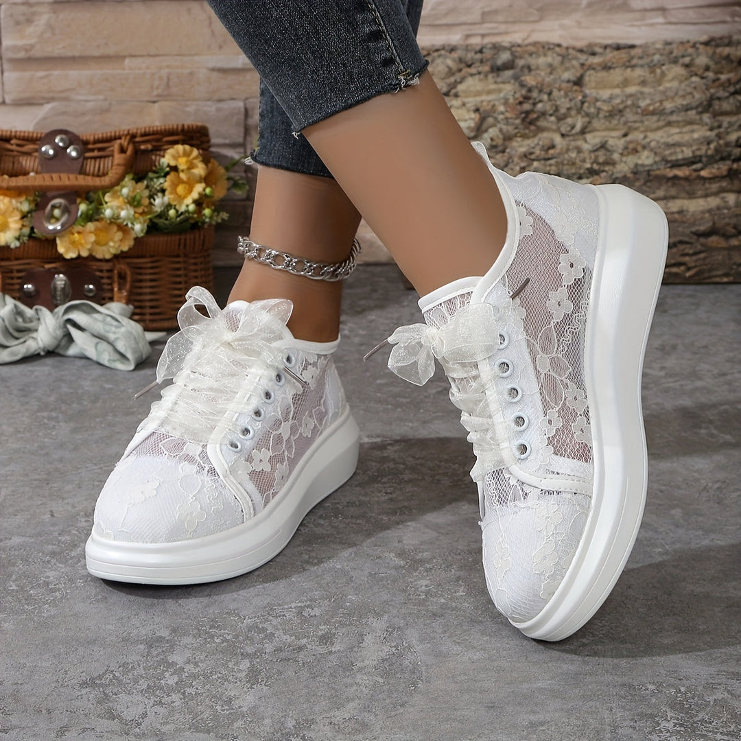 Emilia | Stylowe Sneakersy na Sznurowanie