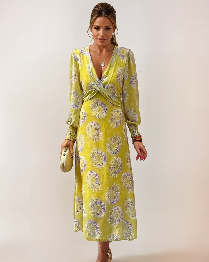 Delilah Print Twisted Midi