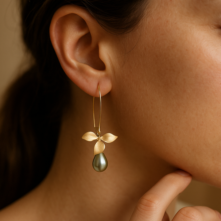 Erzulie Gold Leaf Earrings