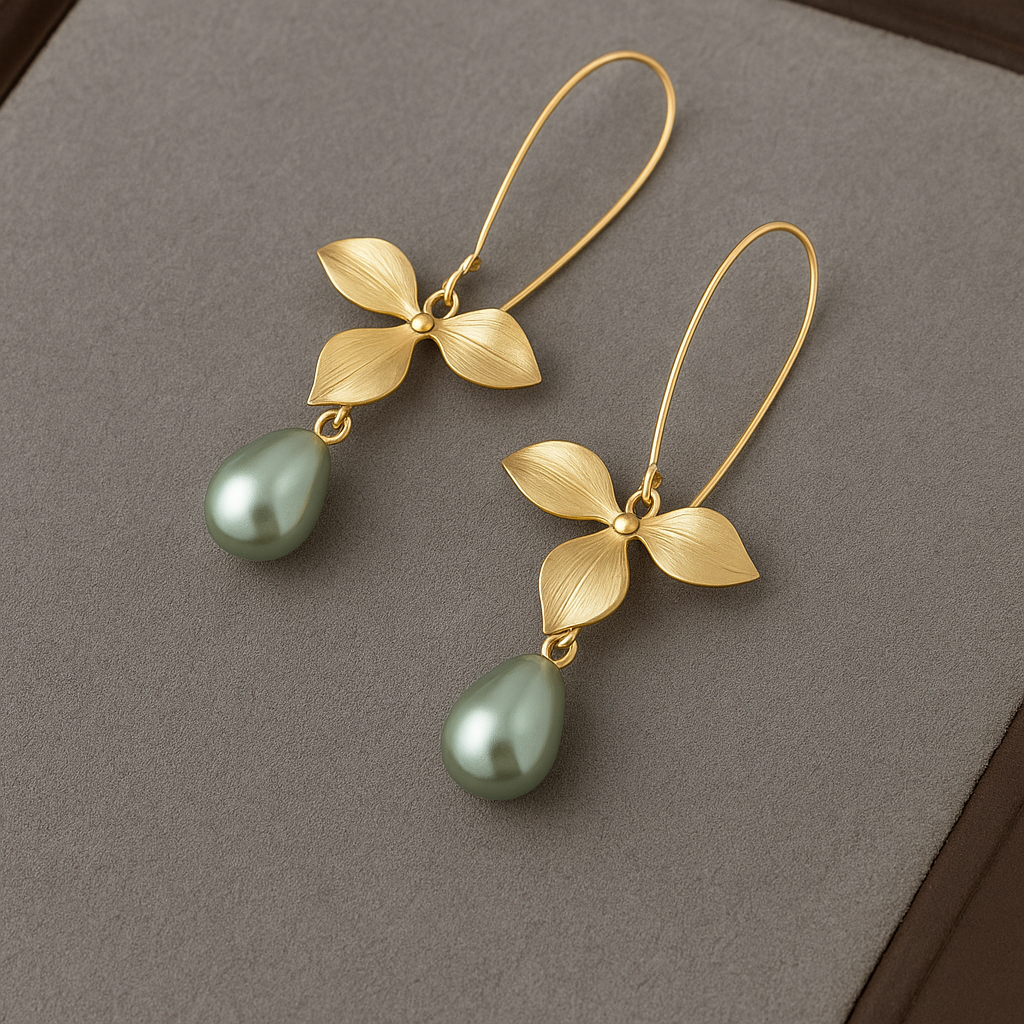Erzulie Gold Leaf Earrings