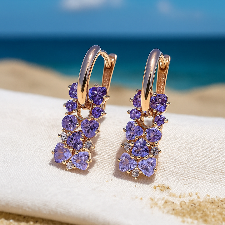 Pearl | Lilac Stone Earrings