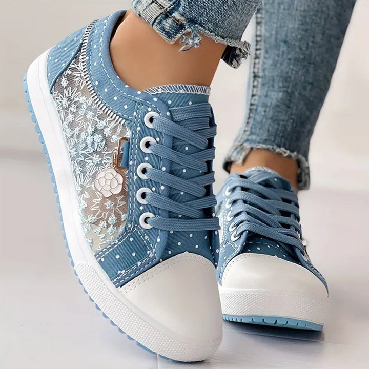 Ewa | Stylowe Sneakersy z Wiązaniem