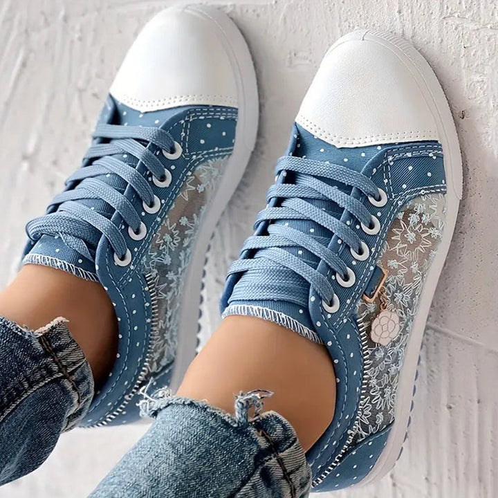 Ewa | Stylowe Sneakersy z Wiązaniem