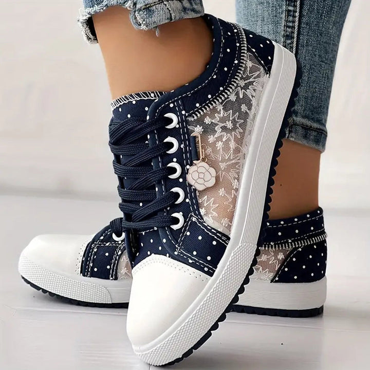 Ewa | Stylowe Sneakersy z Wiązaniem