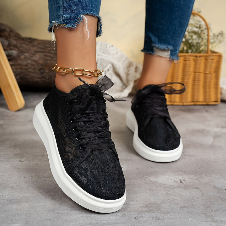Emilia | Stylowe Sneakersy na Sznurowanie