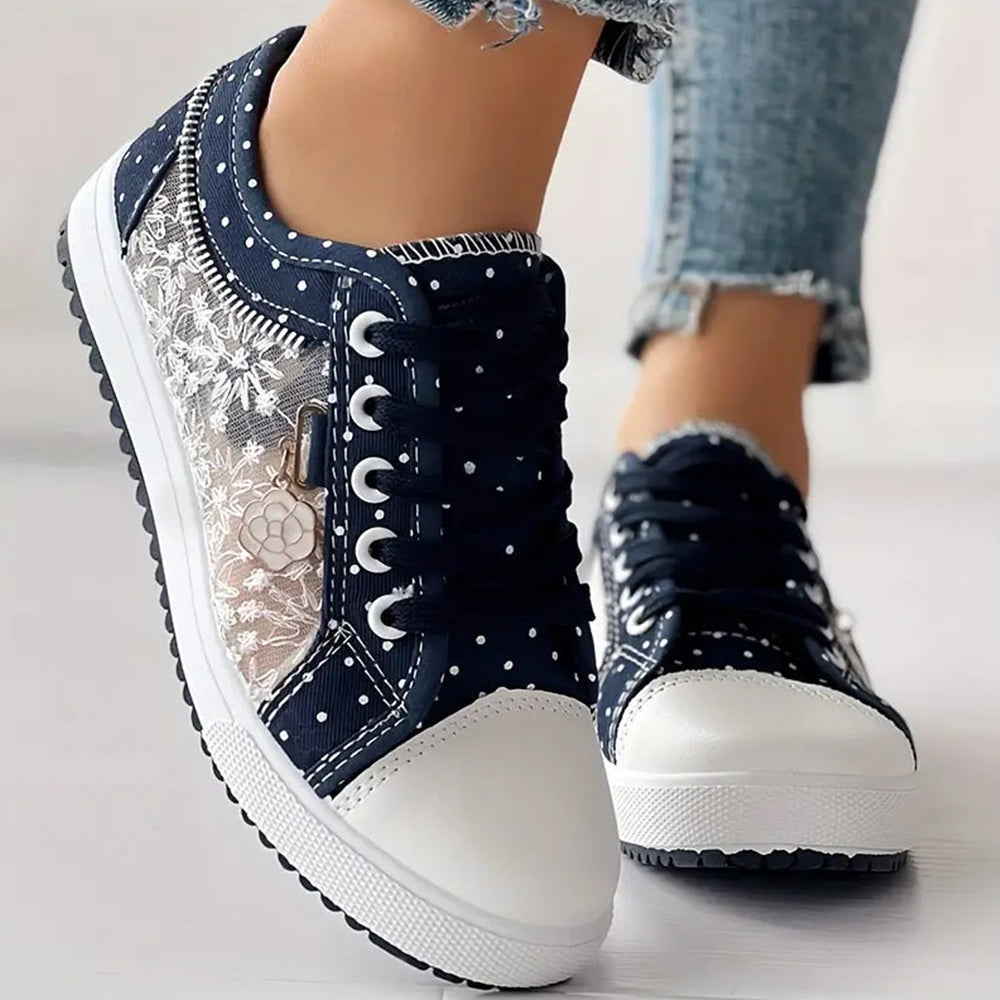 Ewa | Stylowe Sneakersy z Wiązaniem