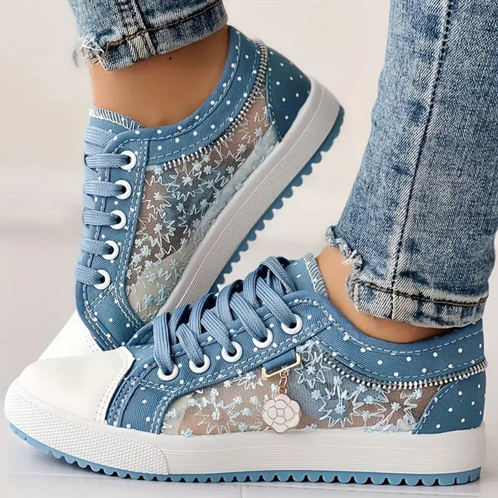 Ewa | Stylowe Sneakersy z Wiązaniem