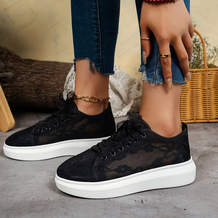 Emilia | Stylowe Sneakersy na Sznurowanie