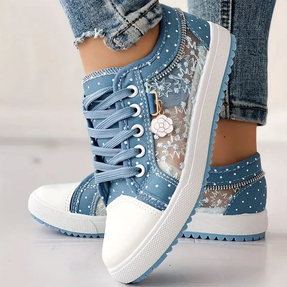 Ewa | Stylowe Sneakersy z Wiązaniem