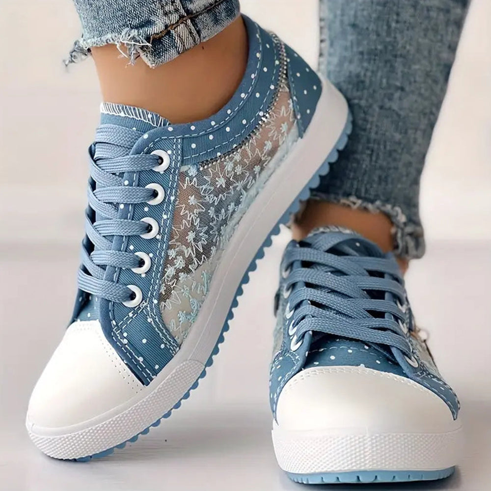 Ewa | Stylowe Sneakersy z Wiązaniem