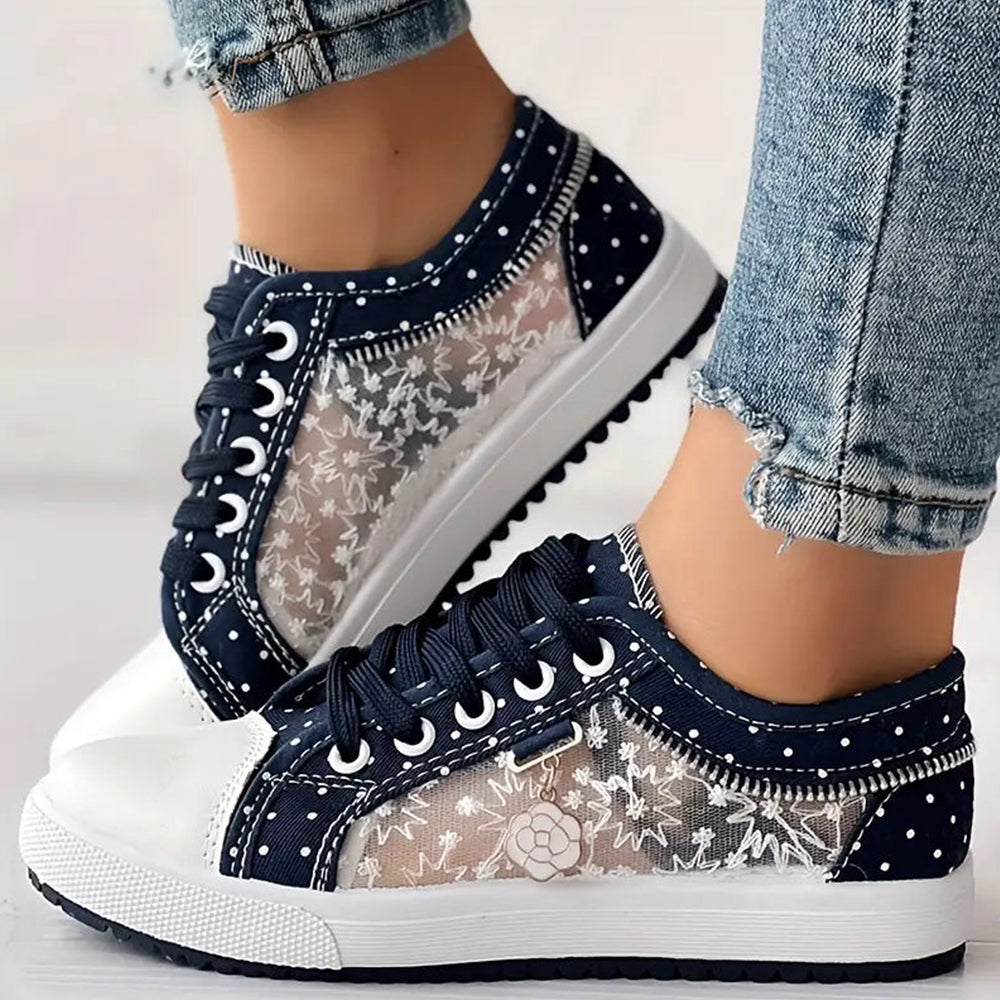 Ewa | Stylowe Sneakersy z Wiązaniem