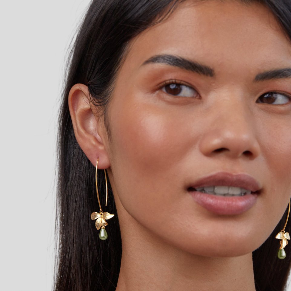 Erzulie Gold Leaf Earrings