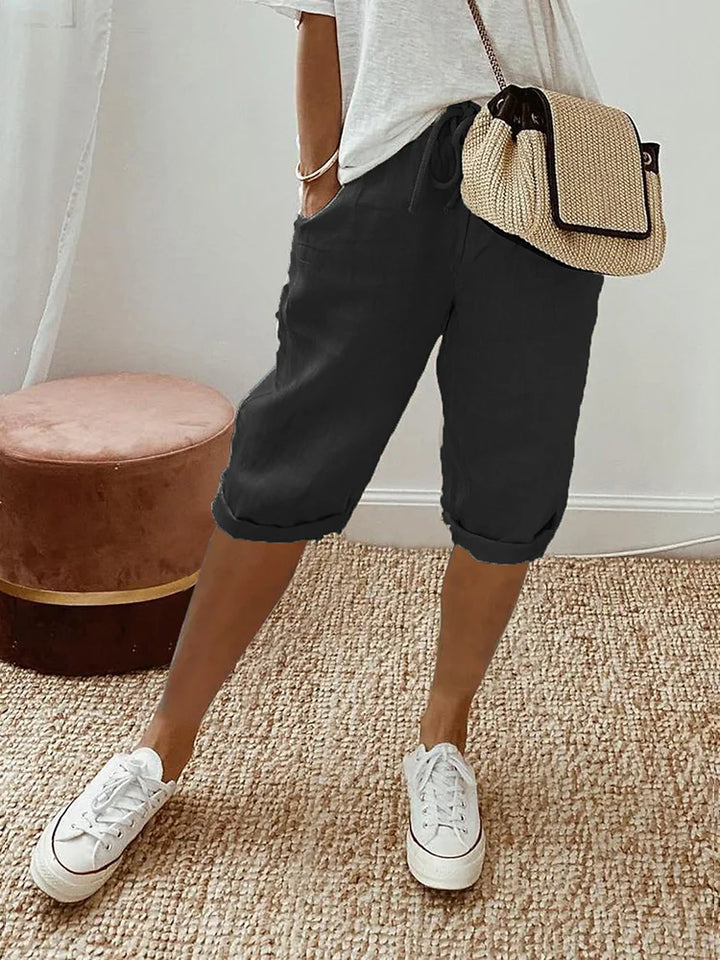 Windra - Casual Breathable Knee-Length Shorts